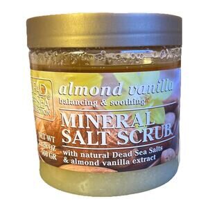 Dead Sea Collection ALMOND VANILLA MINERAL SALT SCRUB Exfoliating 23.28 oz